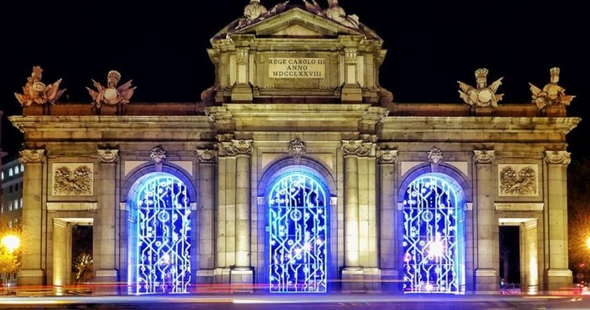 Encendido del alumbrado de Navidad en Madrid