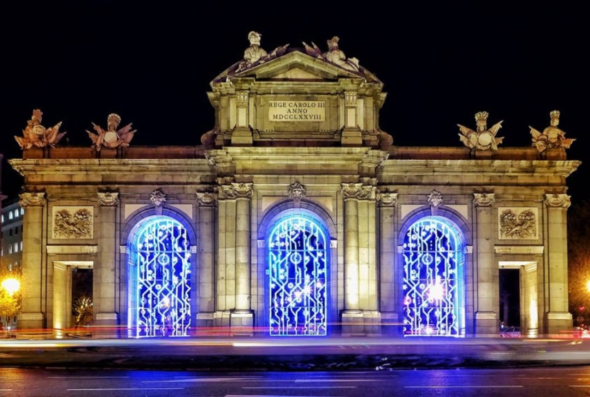 Encendido del alumbrado de Navidad en Madrid