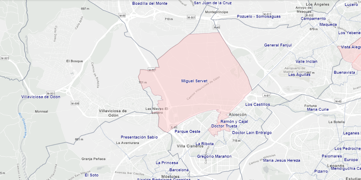 zonas confinadas alcorcón | mapa | calles | cambio de criterio