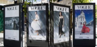 Exposición fotos Vogue en calle Serrano