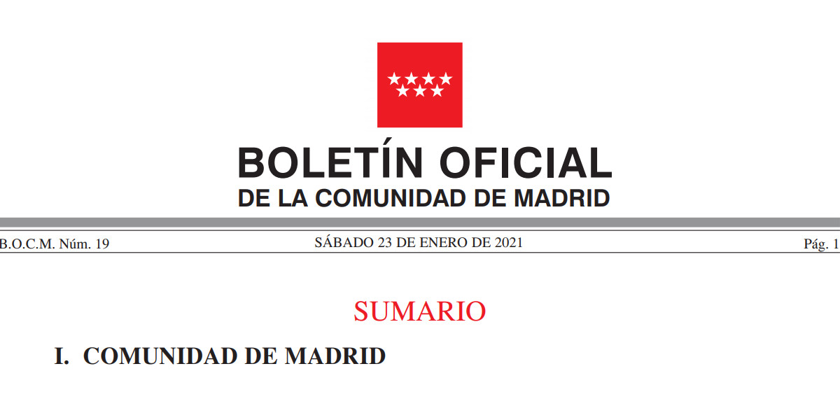 Madrid, nuevas restricciones covid | Texto oficial BOCM 19 ...