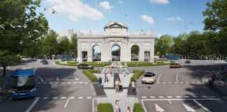 El entorno de la Puerta de Alcalá se transforma: se creará un paseo central y se podrá pasar debajo de la Puerta